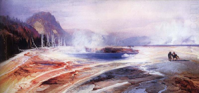 unknow artist Big Springs in Yellowstone Park china oil painting image